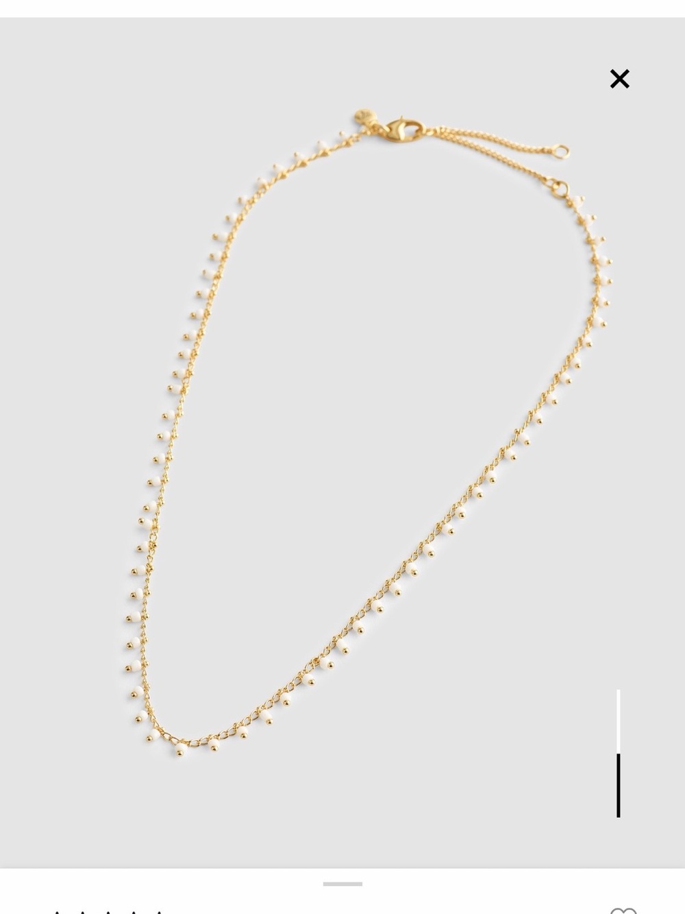 Enamel Chain Choker Necklace NWT